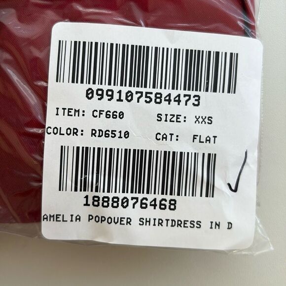 J Crew Amelia popover shirtdress in drapey viscose twill Womens XXS Berry Red - Picture 4 of 10